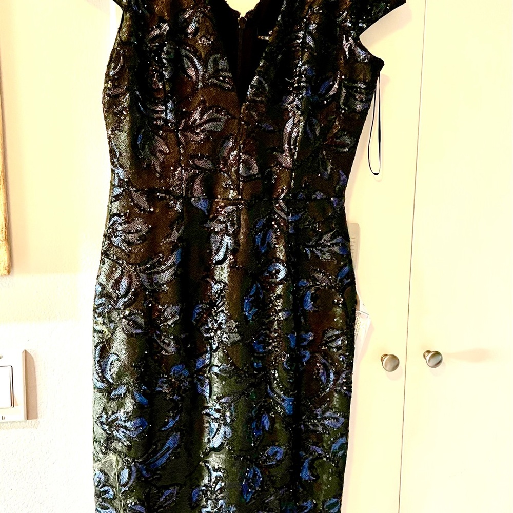 Dress the population sequin dress bodycon, new w tags
